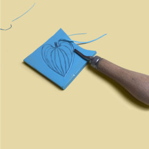 DIY tuto stamp lino linocut stamping tampon encreur tutoriel
