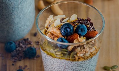 petit-dejeuner-sante pudding de graines de chia aux fruits